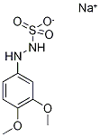 3,4-Dimethoxyphenylhydrazine-N'-sulphonic acid sodium salt Structure