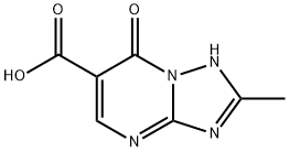 2-methyl-7-oxo-4,7-dihydro[1,2,4]triazolo[1,5-a]pyrimidine-6-carboxylic acid(SALTDATA: H2O) 구조식 이미지