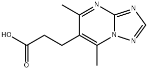 3-(5,7-DIMETHYL[1,2,4]TRIAZOLO[1,5-A]PYRIMIDIN-6-YL)PROPANOIC ACID 구조식 이미지