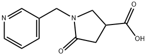 5-OXO-1-(3-PYRIDINYLMETHYL)-3-PYRROLIDINECARBOXYLIC ACID Structure