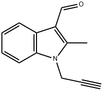 2-METHYL-1-PROP-2-YNYL-1H-INDOLE-3-CARBALDEHYDE 구조식 이미지