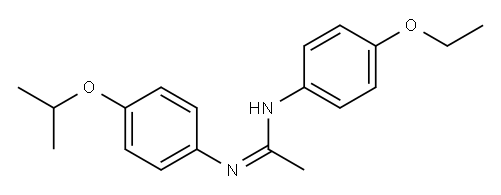 N1-(p-Ethoxyphenyl)-N2-(p-isopropoxyphenyl)acetamidine Structure