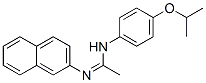 N1-(p-이소프로폭시페닐)-N2-(2-나프틸)아세트아미딘 구조식 이미지