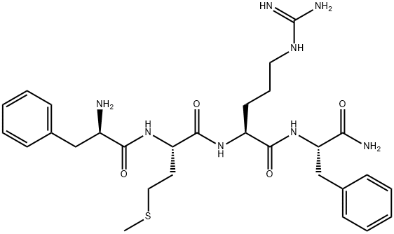 H-D-PHE-MET-ARG-PHE-NH2 Structure
