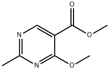 5-Pyrimidinecarboxylic acid, 4-methoxy-2-methyl-, methyl ester Structure