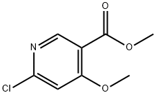 3-피리딘카르복실산,6-클로로-4-메톡시-,메틸에스테르 구조식 이미지
