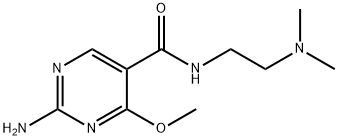 2-Amino-N-(2-(dimethylamino)ethyl)-4-methoxy-5-pyrimidinecarboxamide Structure