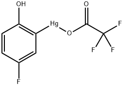 2-((trifluoroacetoxy)mercuri)-4-fluorophenol 구조식 이미지