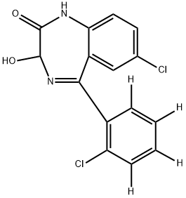 LORAZEPAM-D4 구조식 이미지