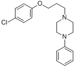 Piperazine, 1-(3-(4-chlorophenoxy)propyl)-4-phenyl- 구조식 이미지