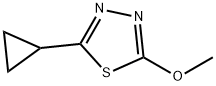 1,3,4-Thiadiazole,  2-cyclopropyl-5-methoxy- Structure