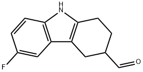 6-FLUORO-2,3,4,9-TETRAHYDRO-1H-CARBAZOLE-3-CARBALDEHYDE Structure
