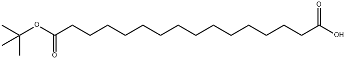 16-(tert-Butoxy)-16-oxopalmitic acid, tert-Butyl 15-carboxypentadecanoate Structure