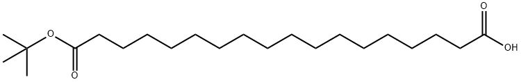 18-(tert-Butoxy)-18-oxooctadecanoic Acid 구조식 이미지
