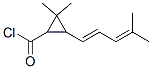 Cyclopropanecarbonyl chloride, 2,2-dimethyl-3-(4-methyl-1,3-pentadienyl)- (9CI) Structure