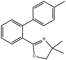 4,4-DIMETHYL-2-(4'-METHYL-2-BIPHENYLYL)-2-OXAZOLINE 구조식 이미지