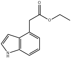 1H-Indole-4-acetic acid, ethyl ester Structure