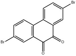 2,7-Dibromo-9,10-phenanthrenedione 구조식 이미지