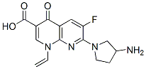 7-(3-aminopyrrolidin-1-yl)-1-ethenyl-6-fluoro-4-oxo-1,8-naphthyridine- 3-carboxylic acid 구조식 이미지