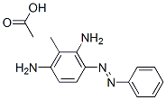3-(phenylazo)toluene-2,6-diamine monoacetate 구조식 이미지