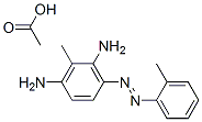 3-(o-tolylazo)toluene-2,6-diamine monoacetate Structure