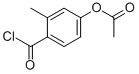 Benzoyl chloride, 4-(acetyloxy)-2-methyl- (9CI) Structure