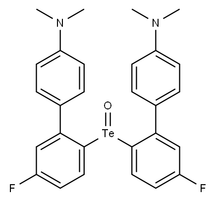 [4-(N,N-Dimethylamino)phenyl](4-fluorophenyl) telluroxide 구조식 이미지