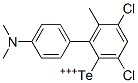 Dichloro[4-(dimethylamino)phenyl](m-tolyl)tellurium(IV) 구조식 이미지