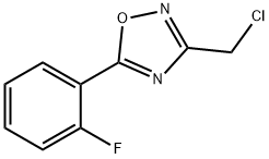 3-(클로로에틸)-5-(2-플루오로페닐)-1,2,4-옥사디아졸 구조식 이미지