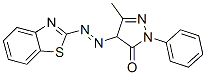 4-(benzothiazol-2-ylazo)-2,4-dihydro-5-methyl-2-phenyl-3H-pyrazol-3-one Structure