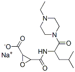 sodium 3-[[1-(4-ethylpiperazin-1-yl)-4-methyl-1-oxo-pentan-2-yl]carbam oyl]oxirane-2-carboxylate 구조식 이미지