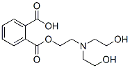 [2-[비스(2-히드록시에틸)아미노]에틸]​​프탈산수소 구조식 이미지