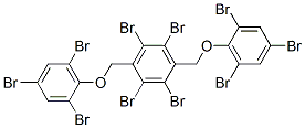 1,2,4,5-테트라브로모-3,6-비스[(2,4,6-트리브로모페녹시)메틸]벤젠 구조식 이미지