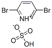 2,5-dibromopyridinium hydrogen sulphate Structure