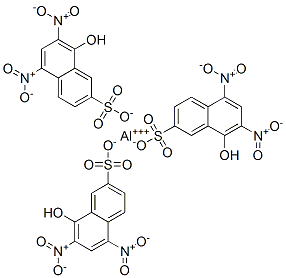 8-hydroxy-5,7-dinitronaphthalene-2-sulphonic acid, aluminium salt  구조식 이미지