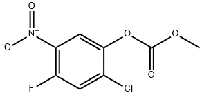 2-chloro-4-fluoro-5-nitrophenyl methyl carbonate 구조식 이미지