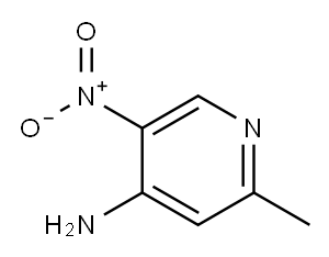 4-Pyridinamine,  2-methyl-5-nitro- 구조식 이미지