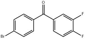 4-BROMO-3',4'-DIFLUOROBENZOPHENONE Structure