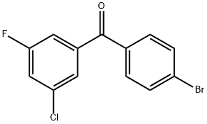 4-BROMO-3'-CHLORO-5'-FLUOROBENZOPHENONE 구조식 이미지