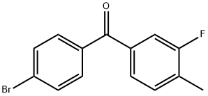 4-BROMO-3'-FLUORO-4'-METHYLBENZOPHENONE Structure