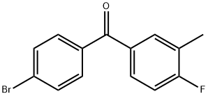 4-BROMO-4'-FLUORO-3'-METHYLBENZOPHENONE Structure