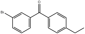 3-BROMO-4'-ETHYLBENZOPHENONE Structure