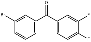 3-BROMO-3',4'-DIFLUOROBENZOPHENONE Structure