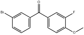 3-BROMO-3'-FLUORO-4'-METHOXYBENZOPHENONE Structure