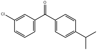 3-CHLORO-4'-ISO-PROPYLBENZOPHENONE Structure