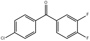 4-CHLORO-3',4'-DIFLUOROBENZOPHENONE 구조식 이미지