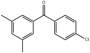 4-CHLORO-3',5'-DIMETHYLBENZOPHENONE 구조식 이미지