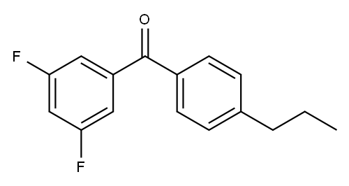 3,5-DIFLUORO-4'-N-PROPYLBENZOPHENONE Structure