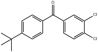 4-TERT-BUTYL-3',4'-DICHLOROBENZOPHENONE 구조식 이미지