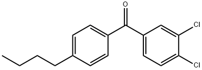 4-N-BUTYL-3',4'-디클로로벤조페논 구조식 이미지